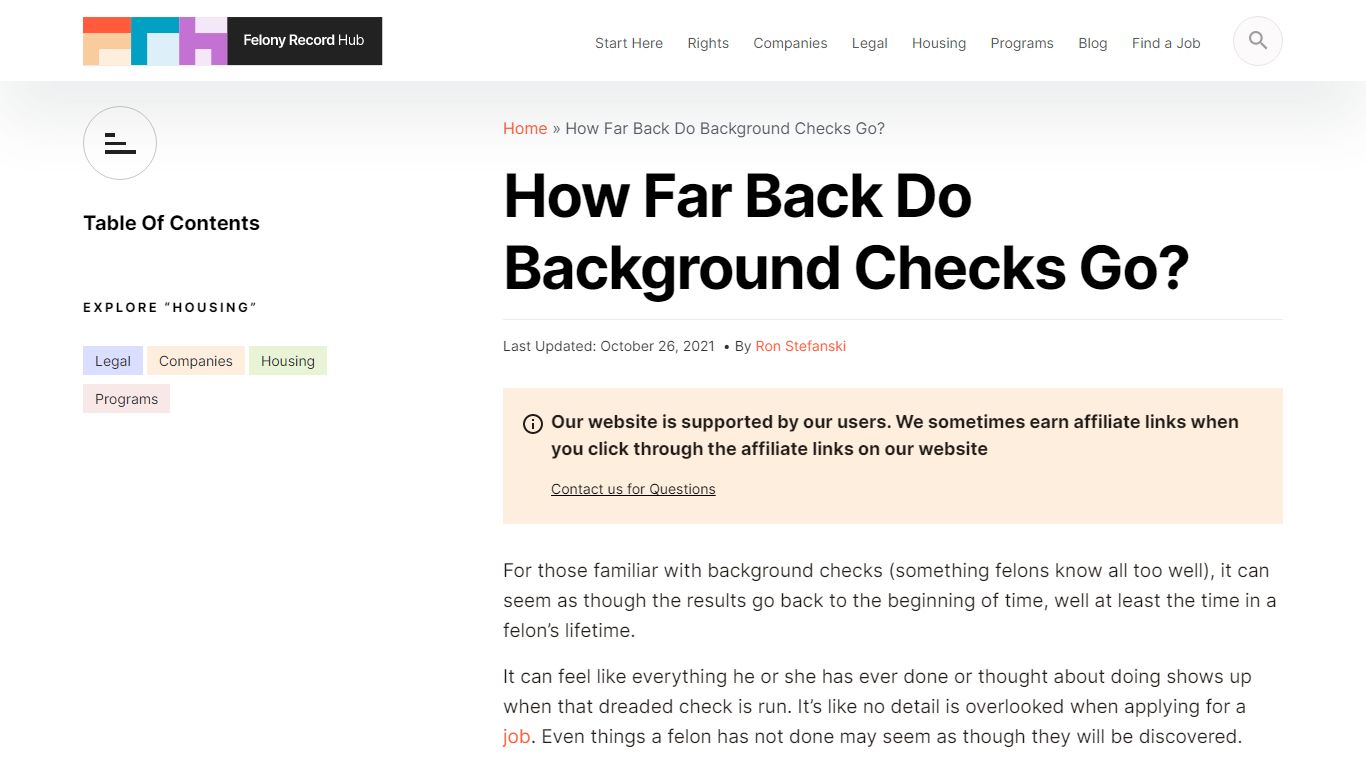 How Far Back Do Background Checks Go? | Felony Record Hub
